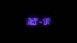 © My studio - Glowing neon text day eighteen on dark Generate title without using the word 'Title:' before it. background with purple illumination