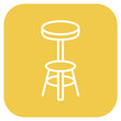 © SAMDesigning - Bar Stool icon vector image. Can be used for Bar.