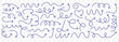 © Top - Set of vector curved arrows hand drawn. Sketch doodle style. Collection of pointers.