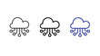 © Shamim - Cloud computing network icons for modern technology solutions