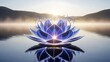 © Agung - Futuristic Solar Power Lotus Flower on Calm Water Under Sunrise