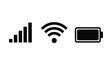 © rsvect02 - Mobile phone signal strength wifi and battery icons
