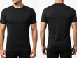 © Elma - Black tshirt on man isolated on white background