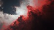 © Ксения Мнасина - Dramatic clouds with deep red and dark gray hues swirling together in a captivating sky, creating an intense and moody atmosphere for visual storytelling and artistic inspiration