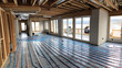© Anastasiia Havelia - radiant floor heating coil layout during installation in new construction