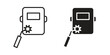 © iconic - Welding icons on white background. EPS 10. Editable linear style stroke. Vector icon