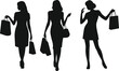 © Vector.com - women shopping silhouette set fashion lifestyle vector illustration