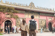 © Jo Panuwat D - couple traveler travel in Chengdu city. Happy Tourist sightseeing in Daci Temple is a Buddhist temple . Famous Landmark for tourism attraction in Sichuan, China