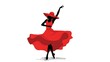 © Musfequr Zone - Graceful flamenco dancer in motion illustration