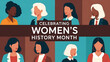 © rahul - Celebrating womens history month with diverse group of female portrait