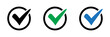 © Maksim - Check mark tick approval icons set.
