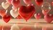 © AKM - Happy valentine's day celebration with heart balloons