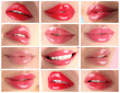 © New Africa - Beautiful women's lips with lipstick in different shades, collage