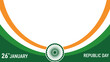© dzulvikar - Celebration of Republic Day on 26th January with Indian flag colors and Ashoka Chakra symbol