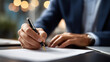 © Kateryna - Faceless business person's hand signing important legal contract document with pen official agreement transaction business deal completion paperwork signature professional