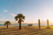 © Tarık Kızılkaya/Stocksy - A small boat on the beach with palm trees