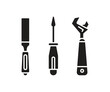 © bigpa - hand tool icons set vector illustration