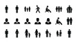 © SILHUETTECHEMBER - Diverse collection of minimalist human figures and silhouettes depicting various activities