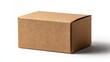 © Athirat - Brown kraft cardboard box mockup isolated on white background