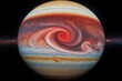 © Rahat - Swirling storms on jupiter