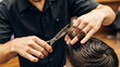 © IPX - Barber Cutting Hair Close-Up Hands