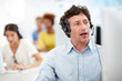 © peopleimages.com - Call center, businessman and talk with computer for help desk, customer service and inbound support. Headset, contact us and mature consultant with communication for advice, crm feedback or coworking