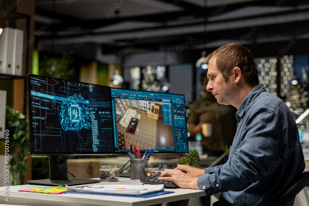 Technical Developer Assist Expert developer using AI neural networks on 3D modeling program to ...