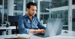 © BuyOutFelix06/peopleimages.com - Office, laptop and business man for finance report, investment research and website. Corporate, professional and person typing on computer for financial review, budget planning and expense analysis