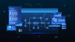 © Fardived - AI workflow automation artificial intelligence. ai agent network diagram dashboard system processing flow with automation pipelines, analytics dashboards, code modules and automation system.