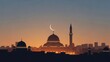 © Gessica - Islamic Mosque Sunset Silhouette