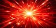 © NUR 0.2 - An abstract red star burst and glowing explosion design with bright sparkling light for a festive Christmas holiday celebration background or space night firework illustration vector