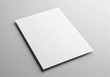 © Hendra - Blank white paper sheet on a clean gray background, ready for design