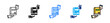 © siti - Borrow Book Icon Set Multiple Style Collection