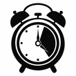© Creative Graphic Des - Classic alarm clock icon time management deadline reminder punctuality efficiency schedule organization