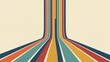 © MST - Vibrant multicolored road stretching into distance on beige background