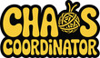 © Design - Chaos coordinator typography sticker with messy scribble ball vector illustration