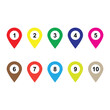 © Dian Elvina - pin numbers map pointer sign icon vector