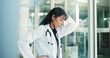 © OnPoint/peopleimages.com - Doctor, regret and woman in hospital, think and sad for operation failure, mistake or mental health. Clinic, reflection and mature person with depression for loss, surgery and guilt for medical error