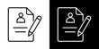 © neysArt - Enrollment Icon Sheet Black And White
