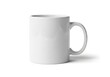 © twilight mist - Plain white ceramic drinking vessel rests on a clean white surface casting a subtle shadow