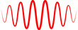 © Tahmina - A vibrant red sine wave illustration perfect for science visuals on transparent background