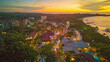 © Bruce - aerial view of downtown Tamarindo Costa Rica at sunset