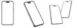 © PrimePixel Co - Realistic iPhone Screen Mockup with Shadow Single Perspective 3D Smartphone Render Isolated on Transparent Background