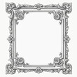 © Sukma - Ornate Baroque Frame with Floral Swirls - Vintage Decorative Border