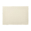 © BTG - Vintage cream paper card with embossed heart border on transparent background