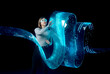 © Rendara Studio - 3D virtual interaction with glowing data panel
