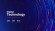 © ec0de - Cyber Big Data Flow Particles Bokeh. Digital Neural Network. Concept of AI Artificial Intelligence Technology Machine Deep Learning. Digital Communication. Science Technology Presentation Vector.