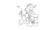 © Jamal - Simple outline map of Europe showing country borders and a black location pin marker placed in central Europe region.