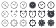 © MOJIBUR - Set of Minimalist Clock and Alarm Icons for Time Management Schedule and Workflow Design