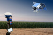 © scharfsinn86 - A device for measuring field area and positioning. Precision farming system